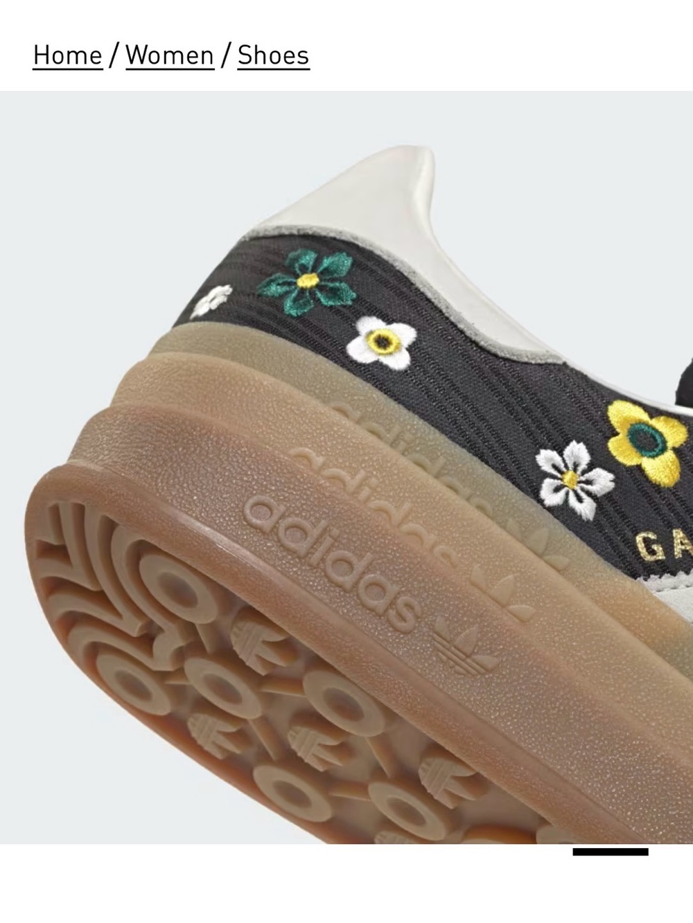 NEW ADIDAS X LIBERTY LONDON GAZELLE BOLD FLORAL SHOES WOMEN’S 7 Limited edition - Picture 5 of 9